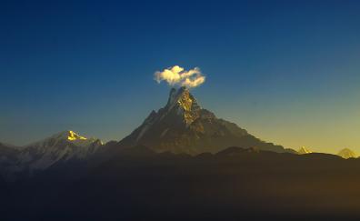Himalayas, mountain's peak, Annapurna Massif