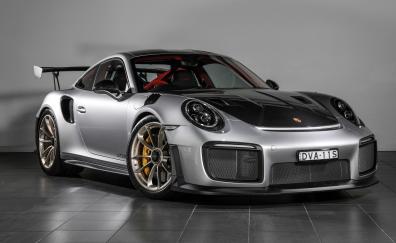 2018 Porsche 911 GT3 RS, grey, sports car