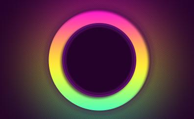Glowing ring, circle, abstract