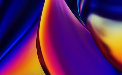 Glow, curves, abstraction, colorful