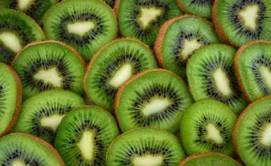 Slices, fruits, kiwifruit