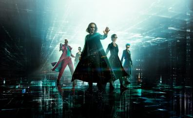2021 movie, The Matrix Resurrections, poster