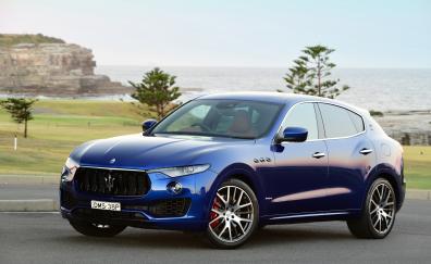 Compact suv, blue, Maserati Levante