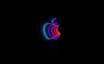 Apple's logo, dark & minimal, 2022