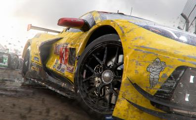 Forza Motorsport, game, yellow car