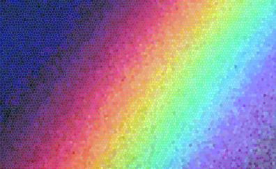 Rainbow, mosaic, texture