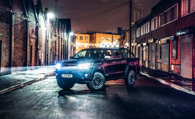Toyota Hilux, Arctic truck, night, 2018