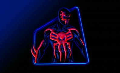 The spider-man 2099, neon