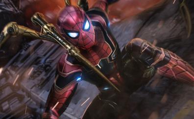 Iron-spider, spider-man, superhero, 2019, fan-art