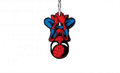 Spider-man, illustration, minimalist, hang, artwork