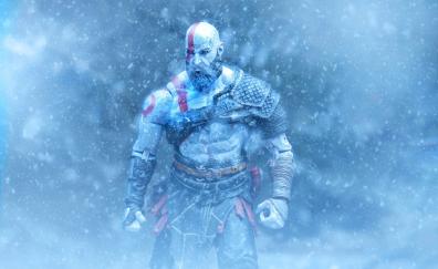 Kratos, god of war, video game, art