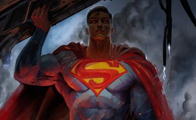 DC superhero, artwork of superman, 2020