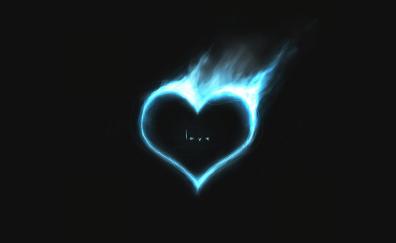 Heart, fire, love, minimal