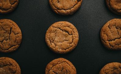 Brown cookies, food