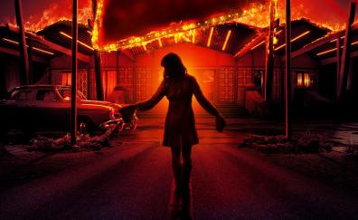Bad Times at the El Royale, silhouette, Cailee Spaeny, movie