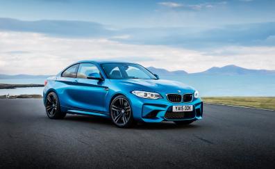 Blue, BMW M2, luxury sedan