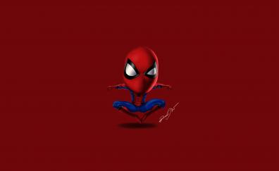 Spider-man, minimal, digital artwork