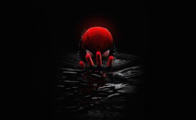 Spider-man, dark venom's liquid, artwork