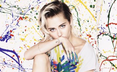 Miley Cyrus, blonde, celebrity