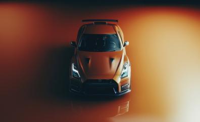 Nissan GTR Nismo, orange car