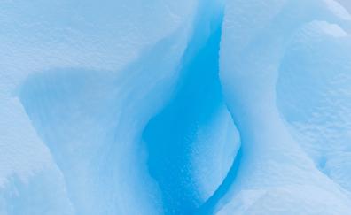 Blue-white ice, glacier, closeup
