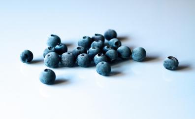 Blueberries, fruits, scatters