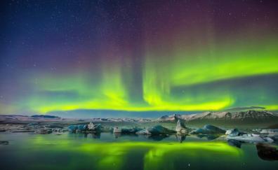 Northern lights, Aurora Borealis, elegance of night, nature