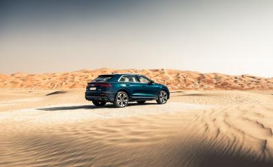 Off-road, desert, Audi Q8, SUV