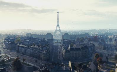Paris, city, world of tanks, video game, Eiffel Tower