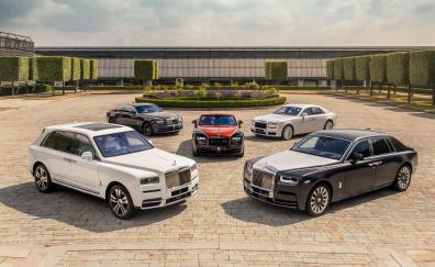 Rolls-Royce Ghost, Rolls-Royce Dawn, Rolls-Royce Wraith, Rolls-Royce Phantom, Rolls-Royce Cullinan, cars collection