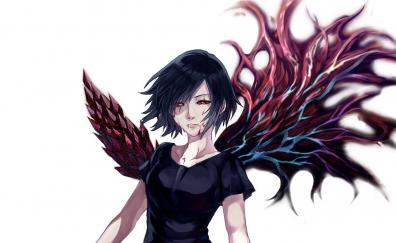 Wings, anime girl, touka kirishima