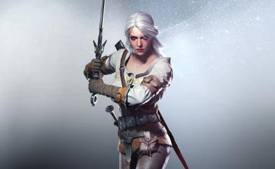 Ciri, The Witcher, video game, artwork
