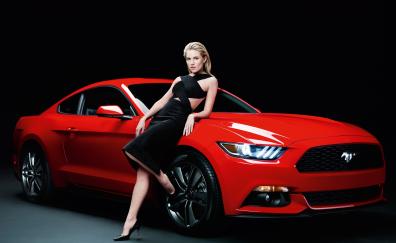 Sienna miller, Ford mustang, photoshoot