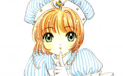 Nurse, anime girl, beautiful, sakura kinomoto