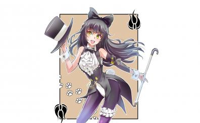Anime girl, magician, blake belladonna