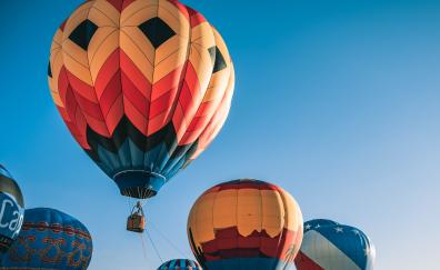 Colorful, hot air balloons, festival
