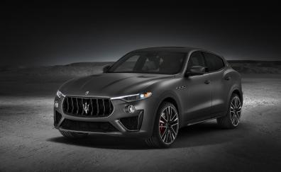 2018 Maserati Levante Trofeo, gray, luxury vehicle