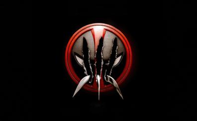 Deadpool 3, movie logo, dark