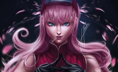 Anime, original, pink hair, art