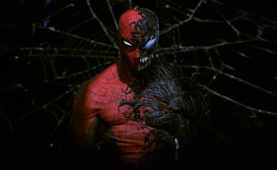 Spider-man inside venom, art