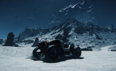 Mountains, Rover vehicle, Star Citizen, video game