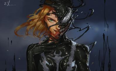 Woman venom, villain, art