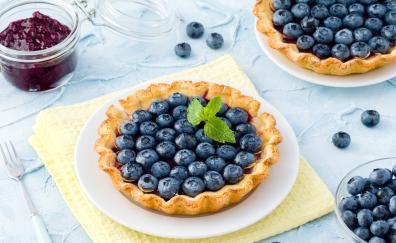 Blueberry, sweets, dessert