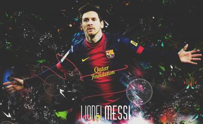 Footballer, Lionel Messi, fan art