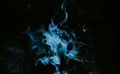 Dark-blue glow, abstract