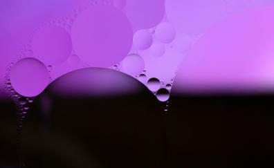 Violet-dark bubble, close up