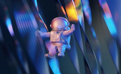 Digital art, fall, astronaut