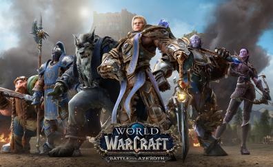 World of Warcraft: Battle for Azeroth, video game, warriors