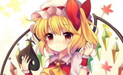 Beautiful, witch, anime girl, Flandre Scarlet