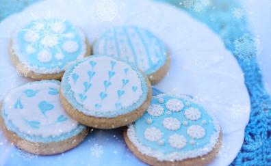Snowflake, cookies, sweets